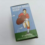 Vintage 1970's Boxed 'Rugby Ball' Novelty Soap [G+] 106g Grosvenor of London | Image 1