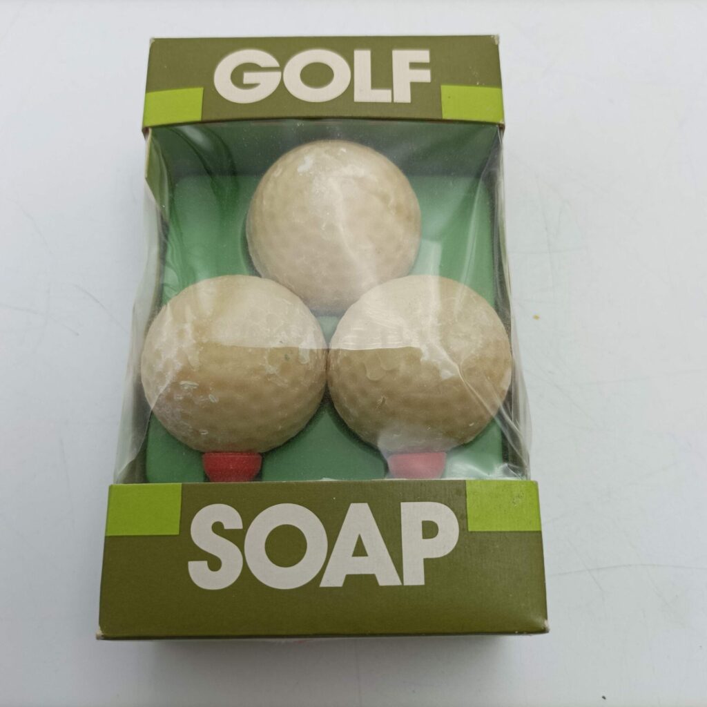 Vintage 1970's Boxed 3x Golf Balls & 2x Tees Novelty Soaps 110g [G+] Landis | Image 1
