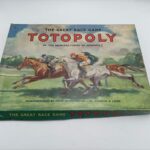 Vintage 1940's Waddington's TOTOPOLY Horse Training Game (1949) Metal Horses [G] | Image 1
