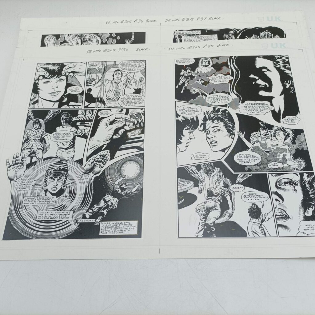 Comic Strip Production Artwork Proof 'Final Genesis' Ep. 4 Doctor Who Magazine #205 | Image 5