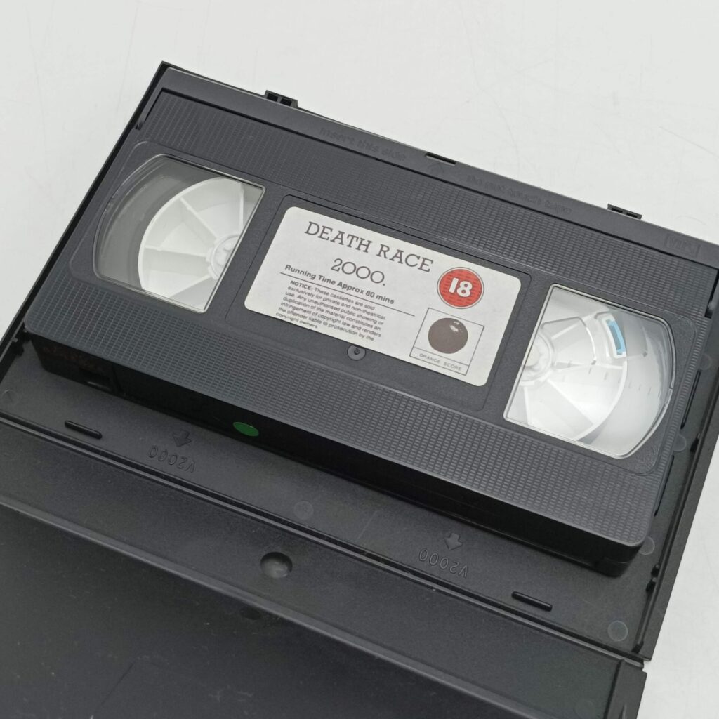Death Race 2000 (1975) Big Box VHS Cassette [VG+] Orange Score | Stallone | Image 4