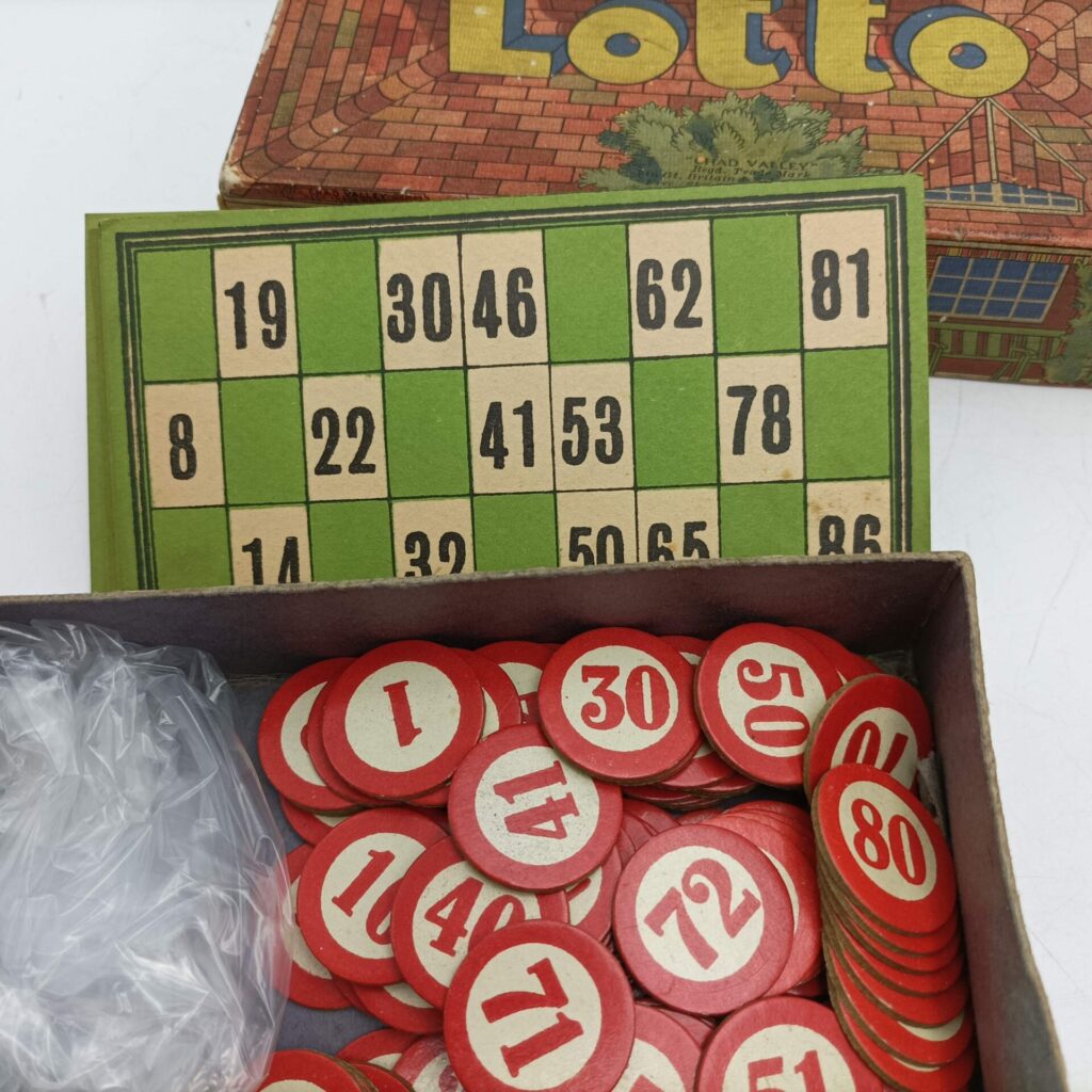 LOTTO or HOUSE by Chad Valley Vintage 1950's Boxed Game [G] Bingo | Image 6
