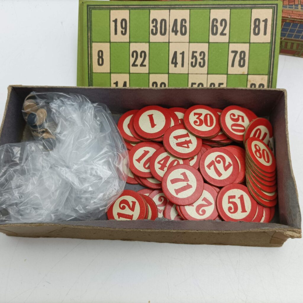 LOTTO or HOUSE by Chad Valley Vintage 1950's Boxed Game [G] Bingo | Image 7