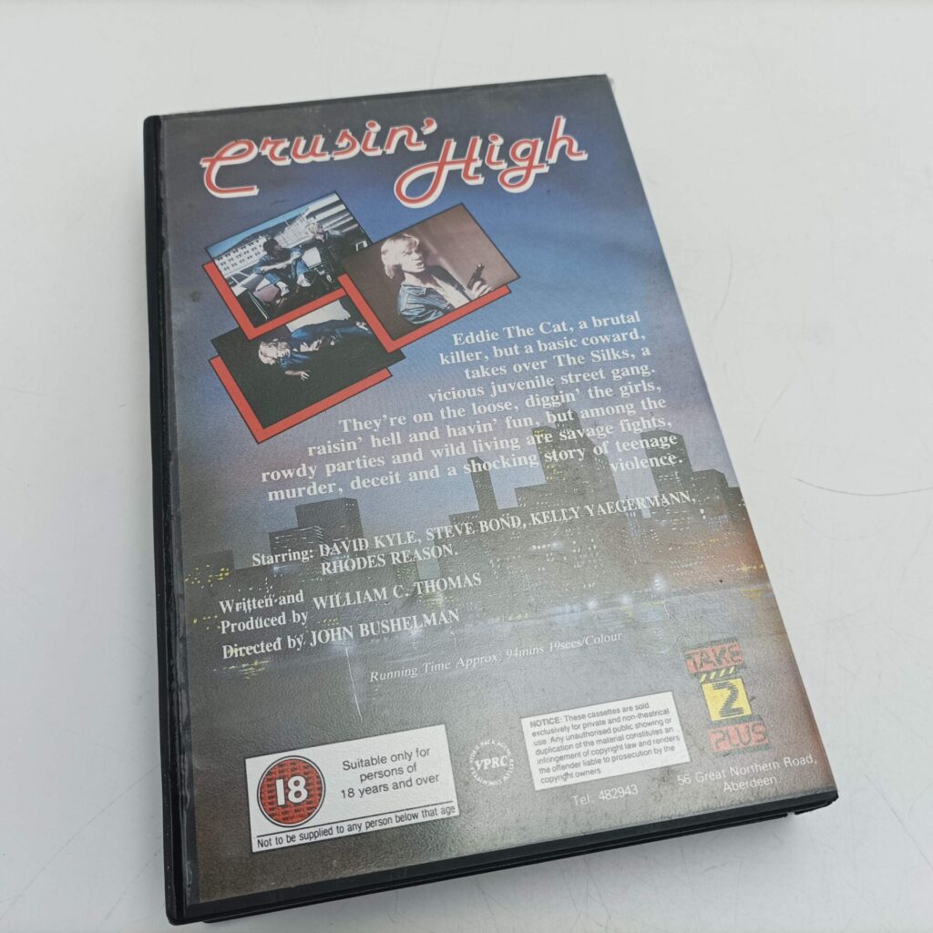 Cruisin' High aka Cat Murkil and the Silks (1976) Box Box VHS Cassette [G+] | Image 3