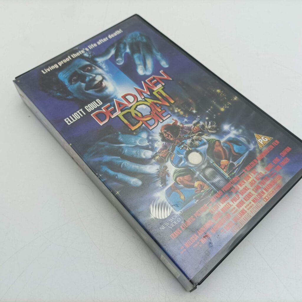 Dead Men Don't Die (1990) Ex-Rental Box Box VHS Cassette [G+] Elliott Gould | Image 2