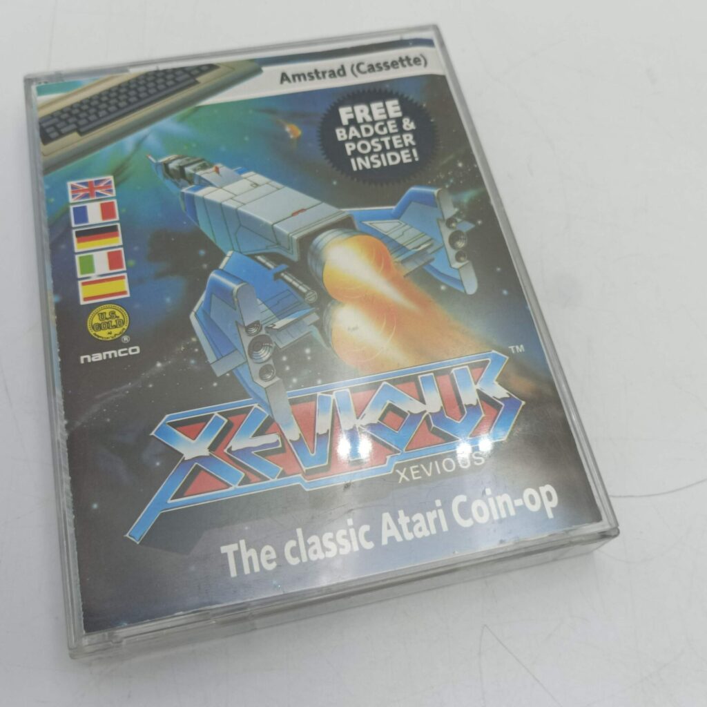 Xevious (1989) U.S. Gold Namco | Amstrad CPC 464 | Atari Coin-op | Image 1