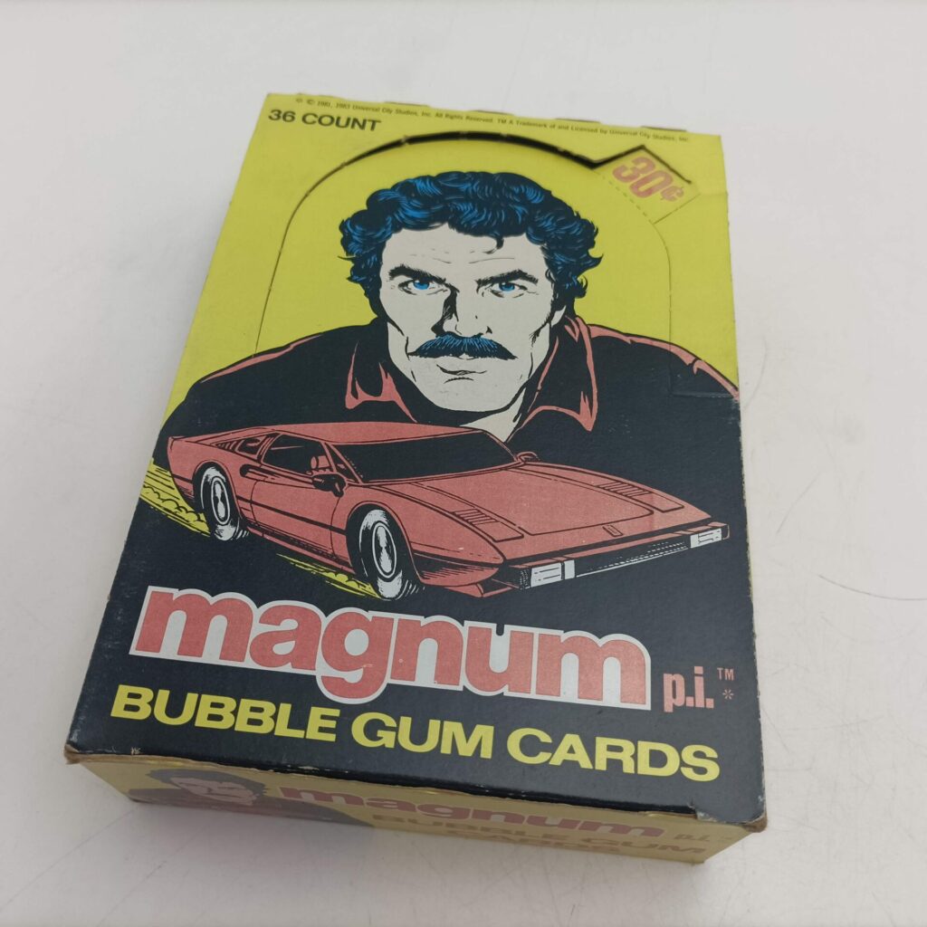 Vintage 1980's MAGNUM P.I Bubble Gum Cards Empty Display Box USA [G+] Tom Selleck | Image 1
