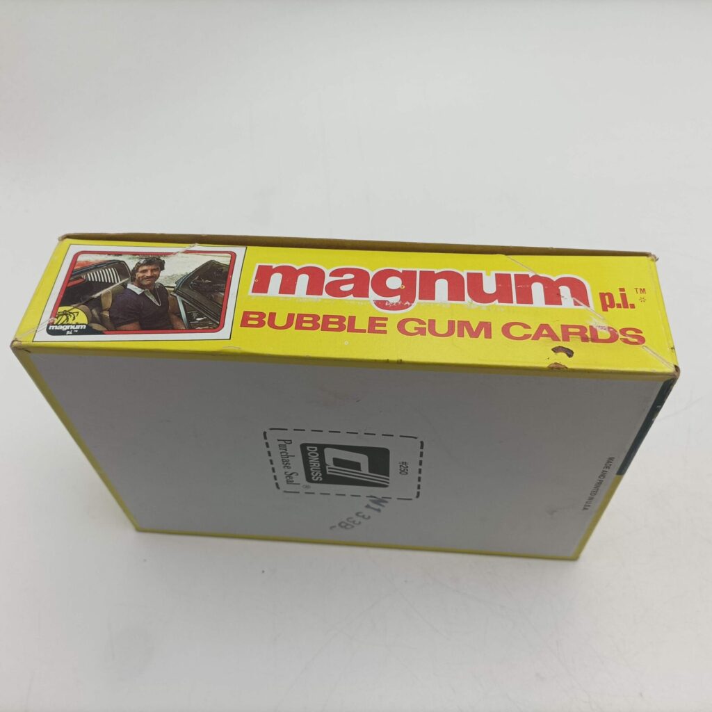 Vintage 1980's MAGNUM P.I Bubble Gum Cards Empty Display Box USA [G+] Tom Selleck | Image 3