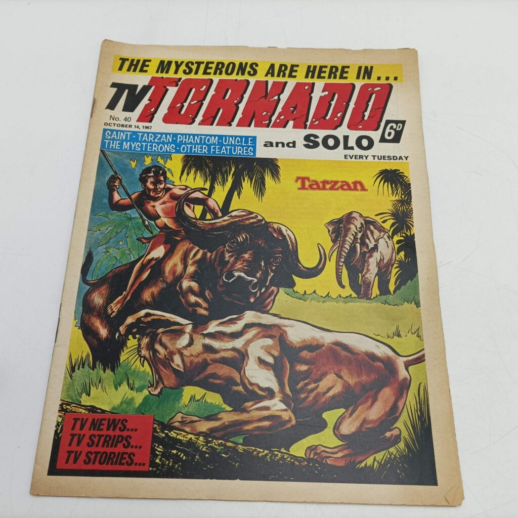 TV Tornado Comic #40 October 14th 1967 [G] Tarzan | The Mysterons| The Saint | Image 1