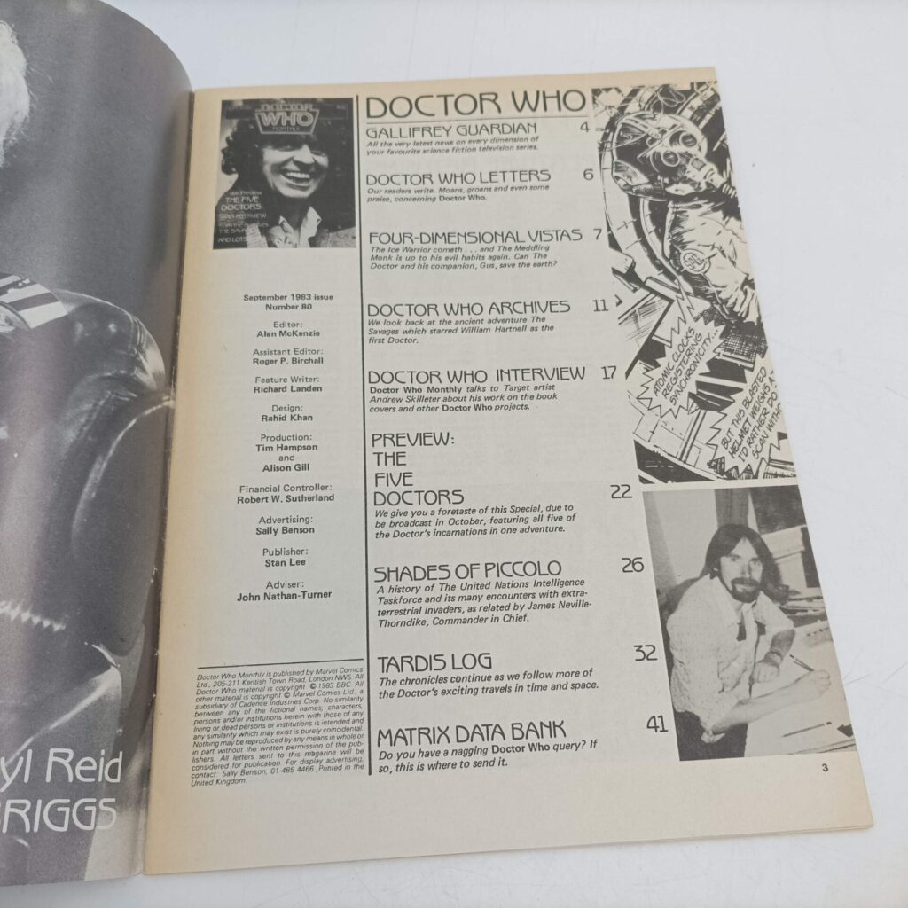 UK Doctor Who Monthly #80 September, 1983 [VG] The Five Doctors Preview | Image 3