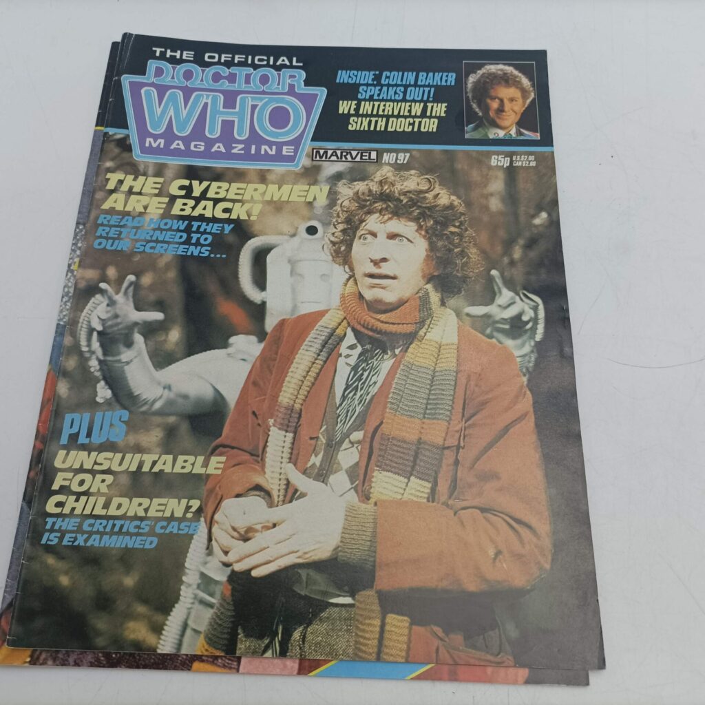 4x Doctor Who Magazine #96-99 (1984) Colin Baker, Nicola Bryant | Cybermen [VG+] | Image 4