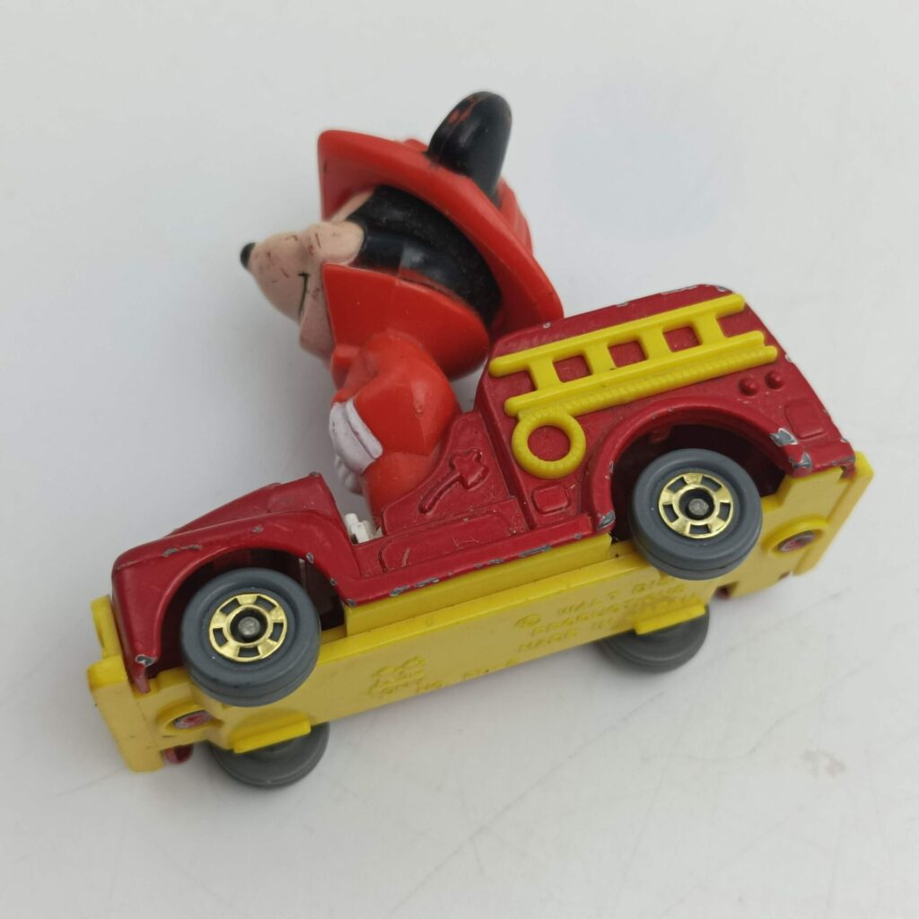 Vintage Walt Disney TOMY PD-2 Mickey Mouse Fire Truck [G+] Made in Japan | Image 6