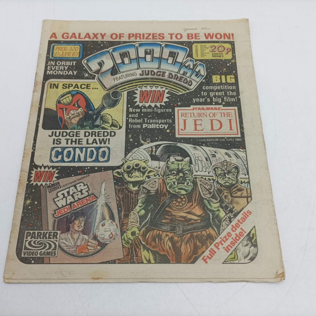 2000AD Comic Prog 320 June 11th, 1983 [G] Star Wars: Return of the Jedi Cover | Image 1
