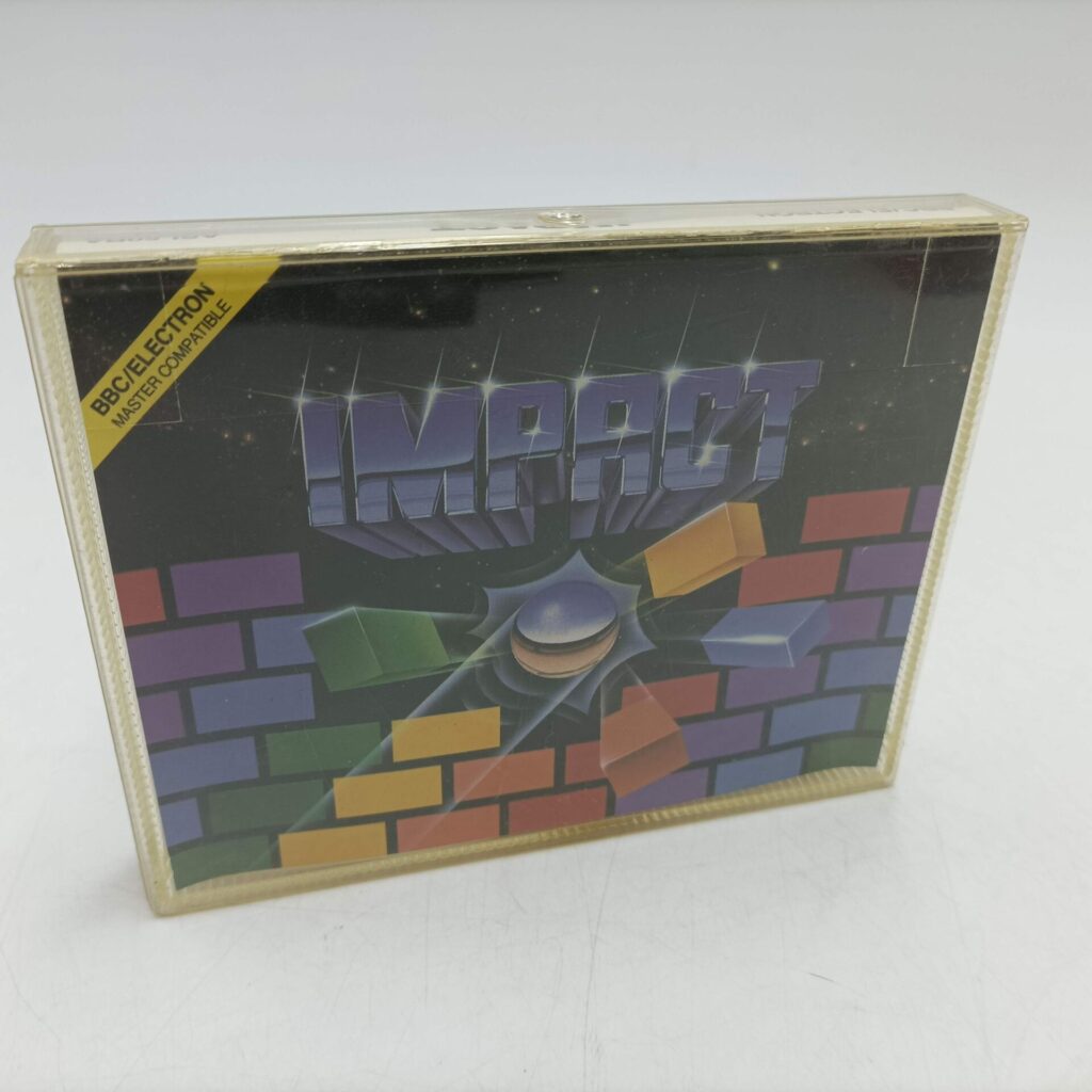 IMPACT (1987) Audiogenic Software BBC Model B / Master [Fair] Cassette | Arcade | Image 1