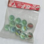 Vintage Packet of 12 Glass Marbles [Unused] Ex-Shop Stock [G] Hand Brand | Image 1