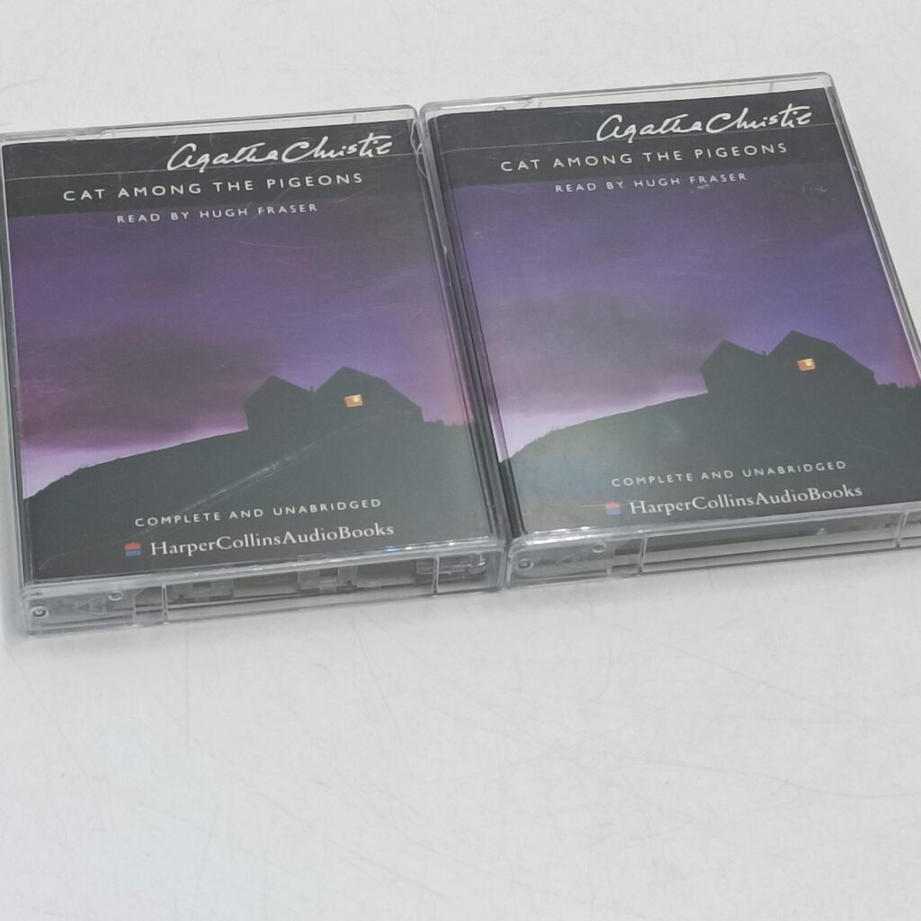 Agatha Christie 'Cat Among the Pigeons' Audiobook (2001) 4x Cassettes [G+] | Image 1