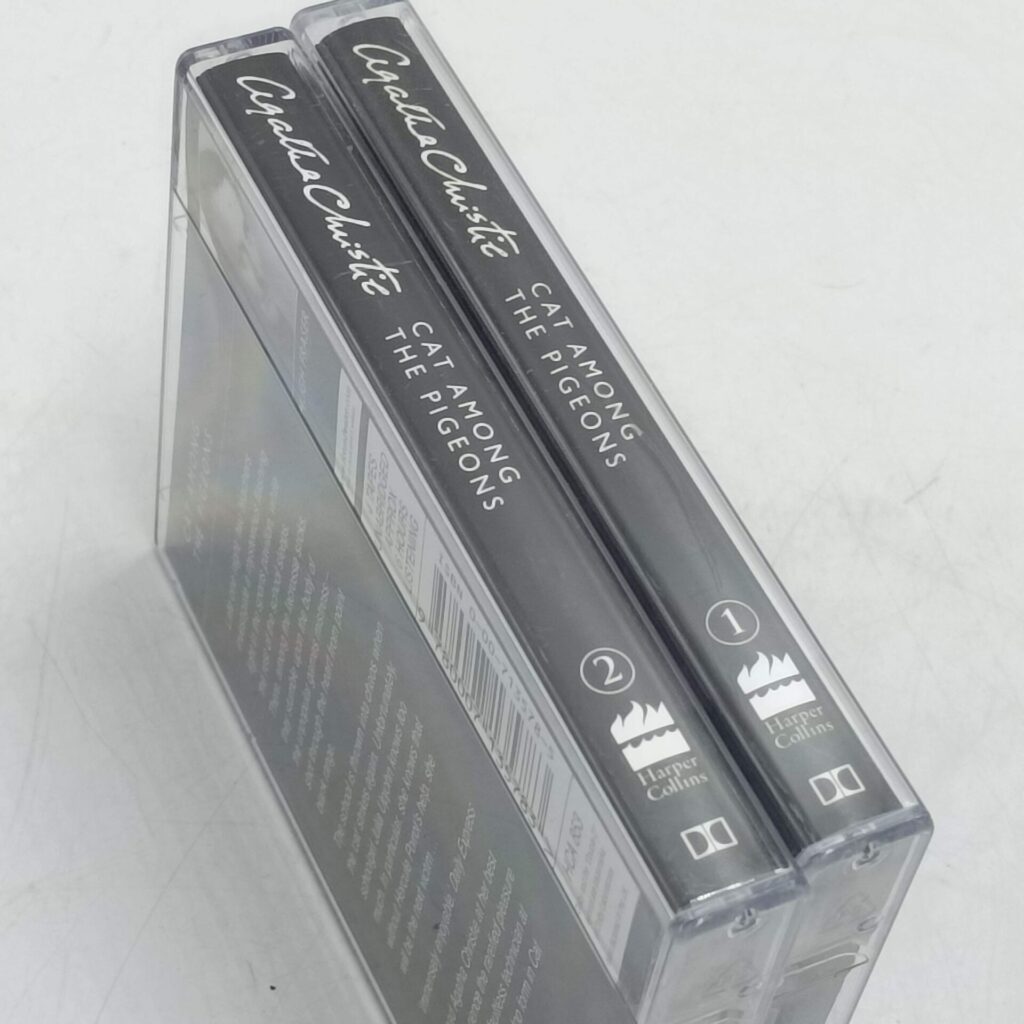 Agatha Christie 'Cat Among the Pigeons' Audiobook (2001) 4x Cassettes [G+] | Image 2