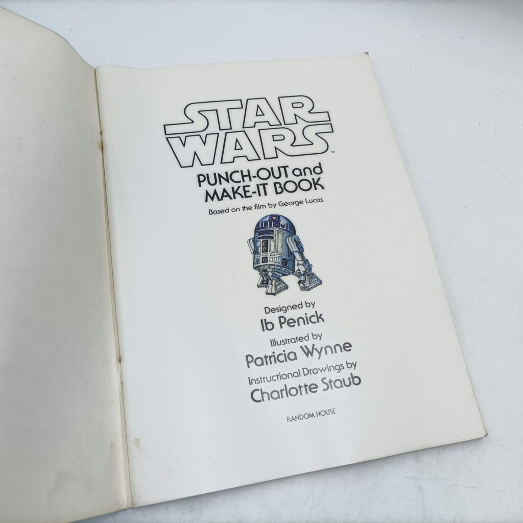 Vintage 1970's Star Wars Punch-Out and Make-It Book (1978) Unused [G] | Image 4