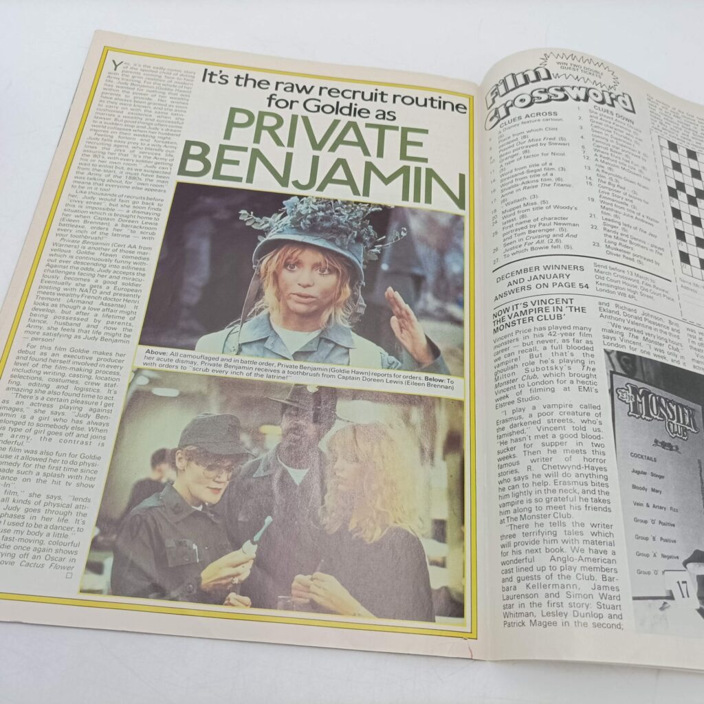 Film Review Magazine March 1981 [Ex] Robin Williams Popeye | Private Benjamin | Image 4