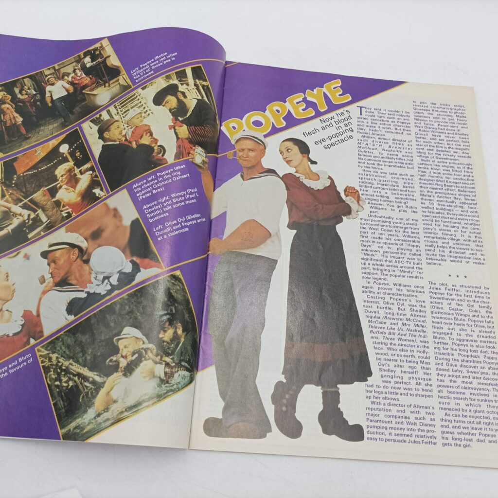 Film Review Magazine May 1981 [Ex] The Incredible Shrinking Woman | Scanners | Popeye | Image 3