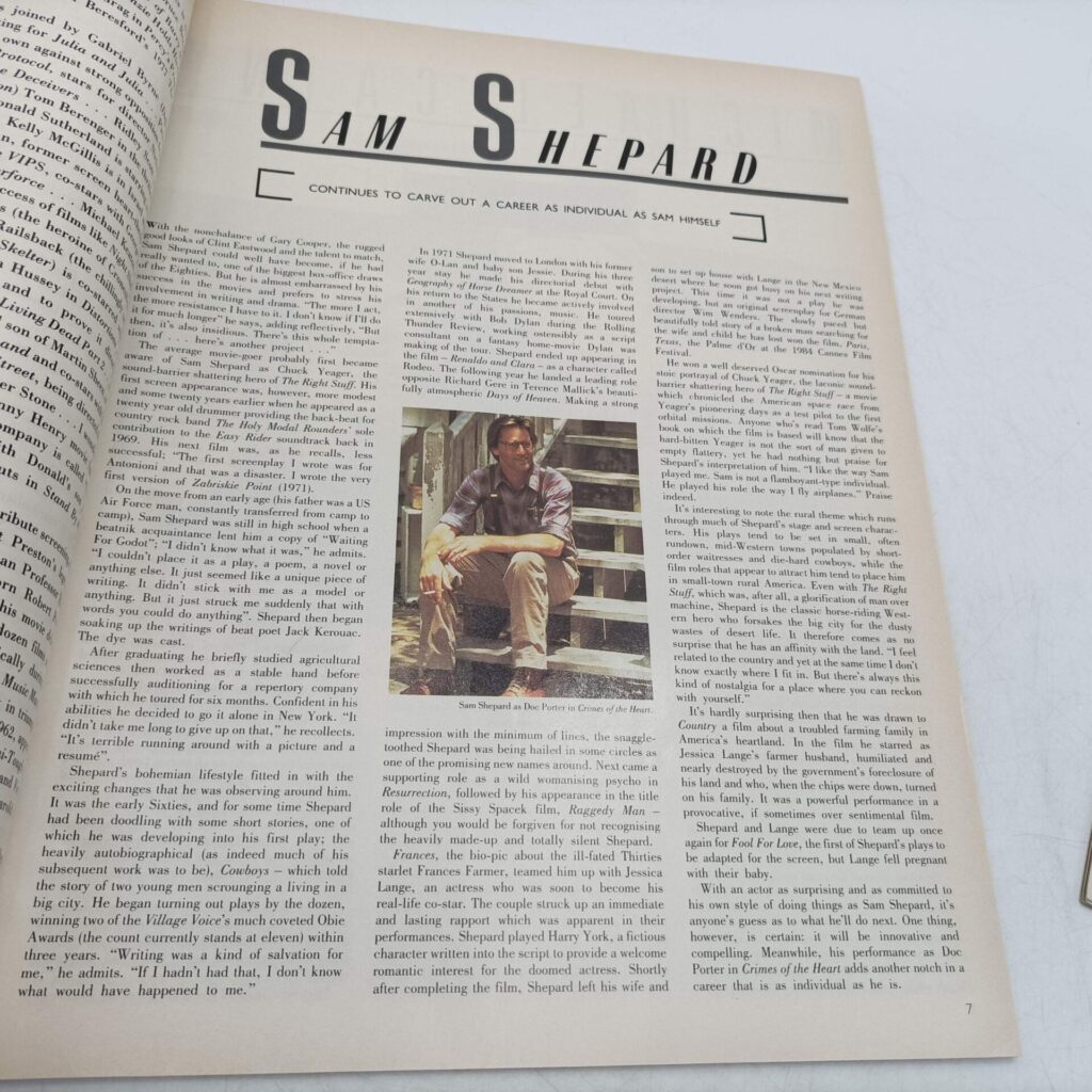 Film Review Magazine May, 1987 [Ex] Kim Basinger Cover | Matt Dillon Article | Image 3