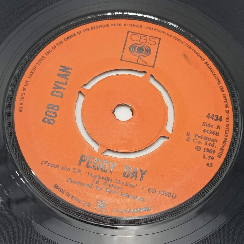 Bob Dylan – Lay Lady Lay / Peggy Day [Fair] Push-Out 7