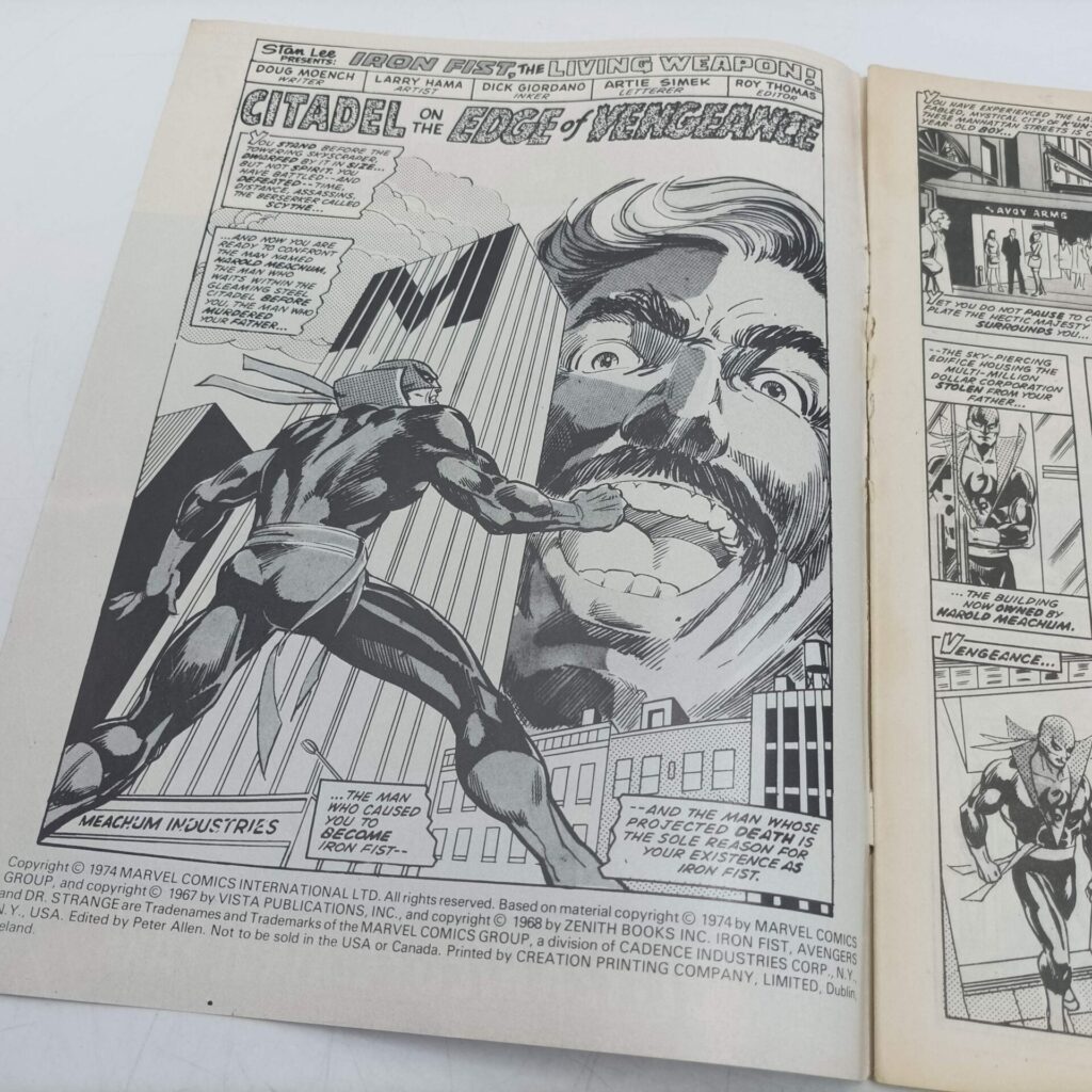 Marvel UK The Avengers Comic #56 Oct. 12th 1974 [VG+] Super-Adaptoid | Dr Strange | Image 2