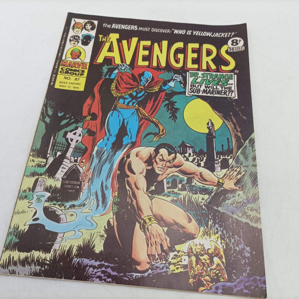Marvel UK The Avengers Comic #87 May 17th 1975 [Ex] Sub-Mariner | Dr. Strange | Image 1