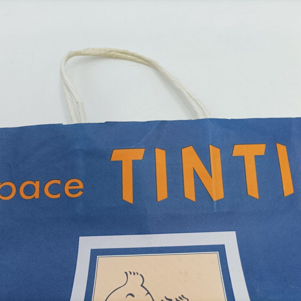 Vintage Hergé's Tintin & Snowy Heavy Paper Carrier Bag [G] Made in France | Image 5