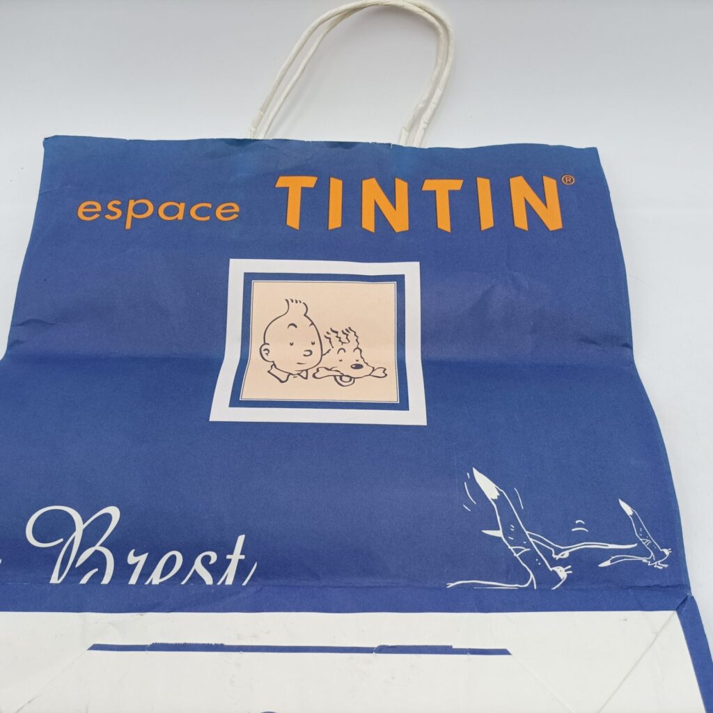 Vintage Hergé's Tintin & Snowy Heavy Paper Carrier Bag [G] Made in France | Image 6