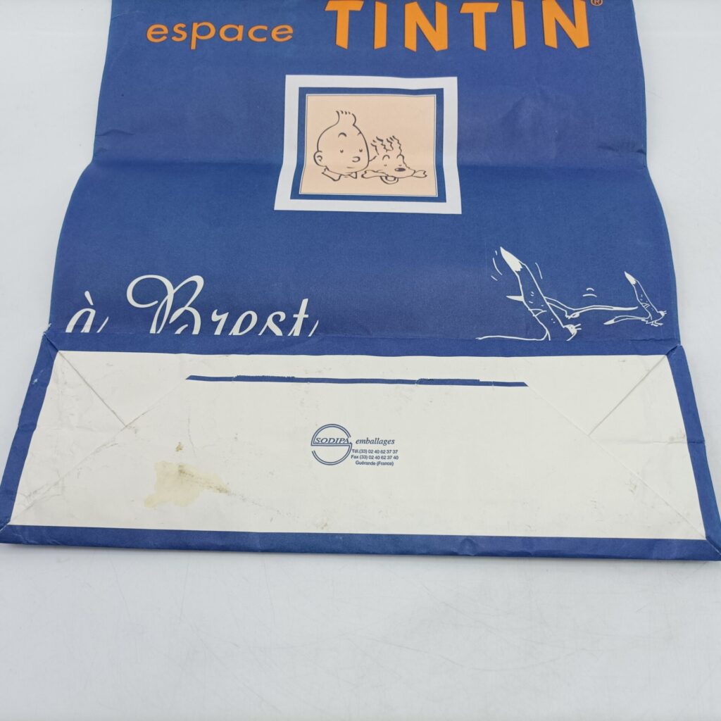 Vintage Hergé's Tintin & Snowy Heavy Paper Carrier Bag [G] Made in France | Image 7
