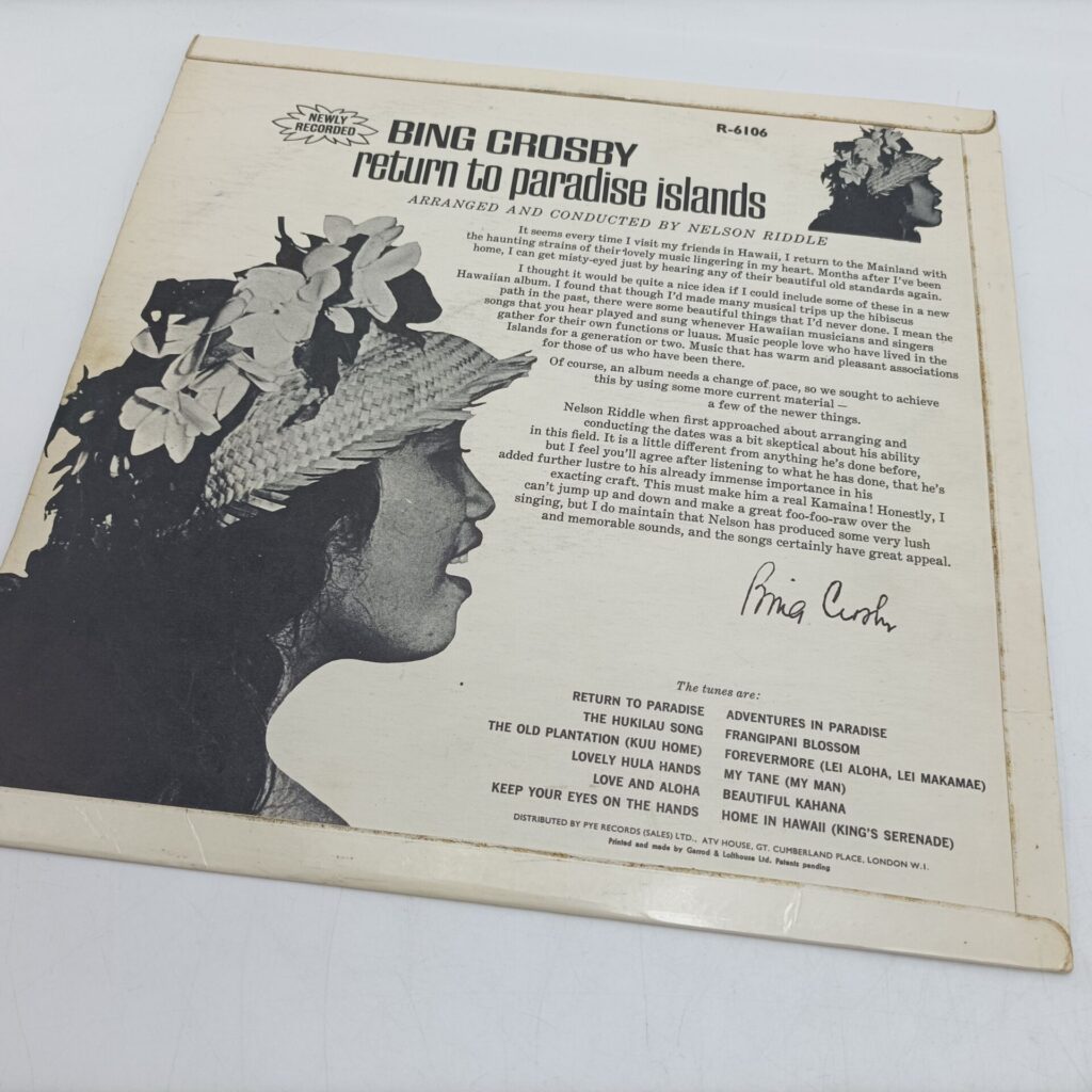 Bing Crosby – Return To Paradise Islands (1964) 12