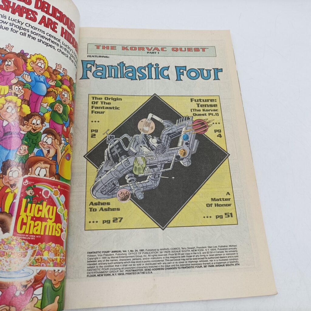 Fantastic Four Comic Annual #24 (1991) 64 Pages [G+] Marvel US | Korvac Quest | Image 3