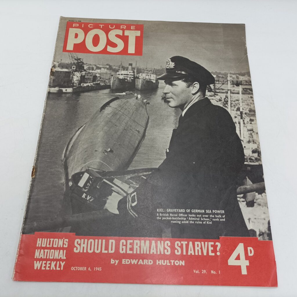 Picture Post Magazine - October 6th, 1945 [G] Kiel, Graveyard of German Sea Power | Image 1
