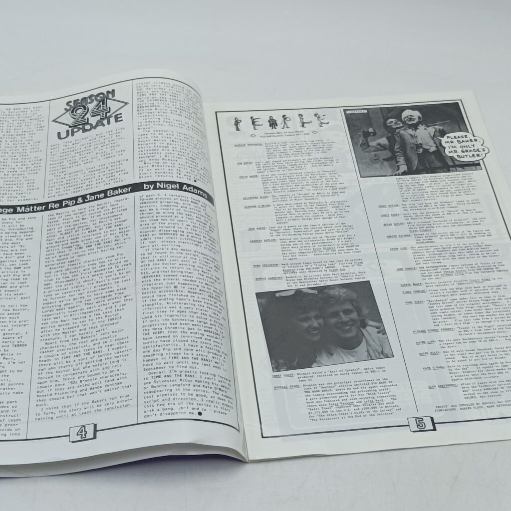 Doctor Who Fanzine CELESTIAL TOYROOM August 1987 [G+] Sylvester McCoy Era | Image 3