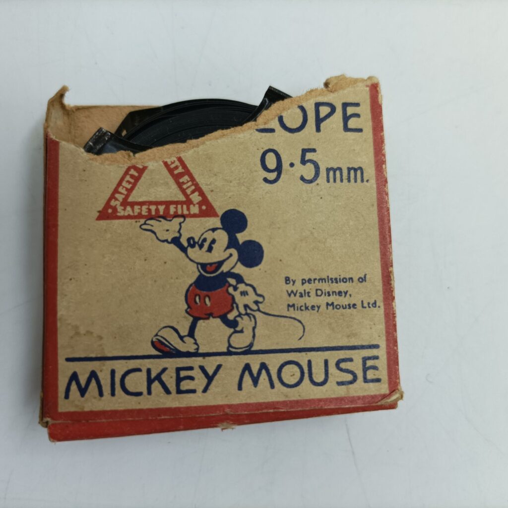 Pathescope 9.5mm Boxed Film Disney's Mickey Mouse in Mickey the Violinist [G+] Box Wear | Image 2