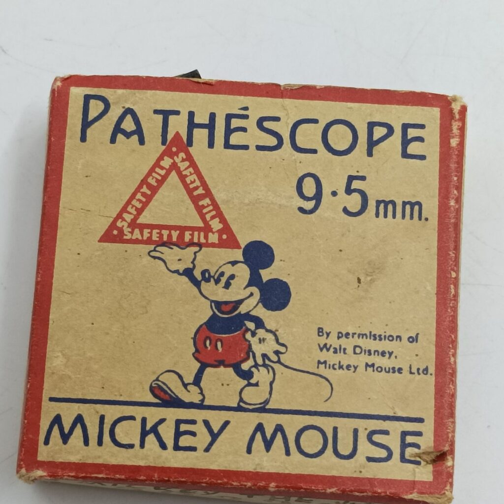Pathescope 9.5mm Boxed Film Disney's Mickey Mouse in Mickey the Violinist [G+] Box Wear | Image 1