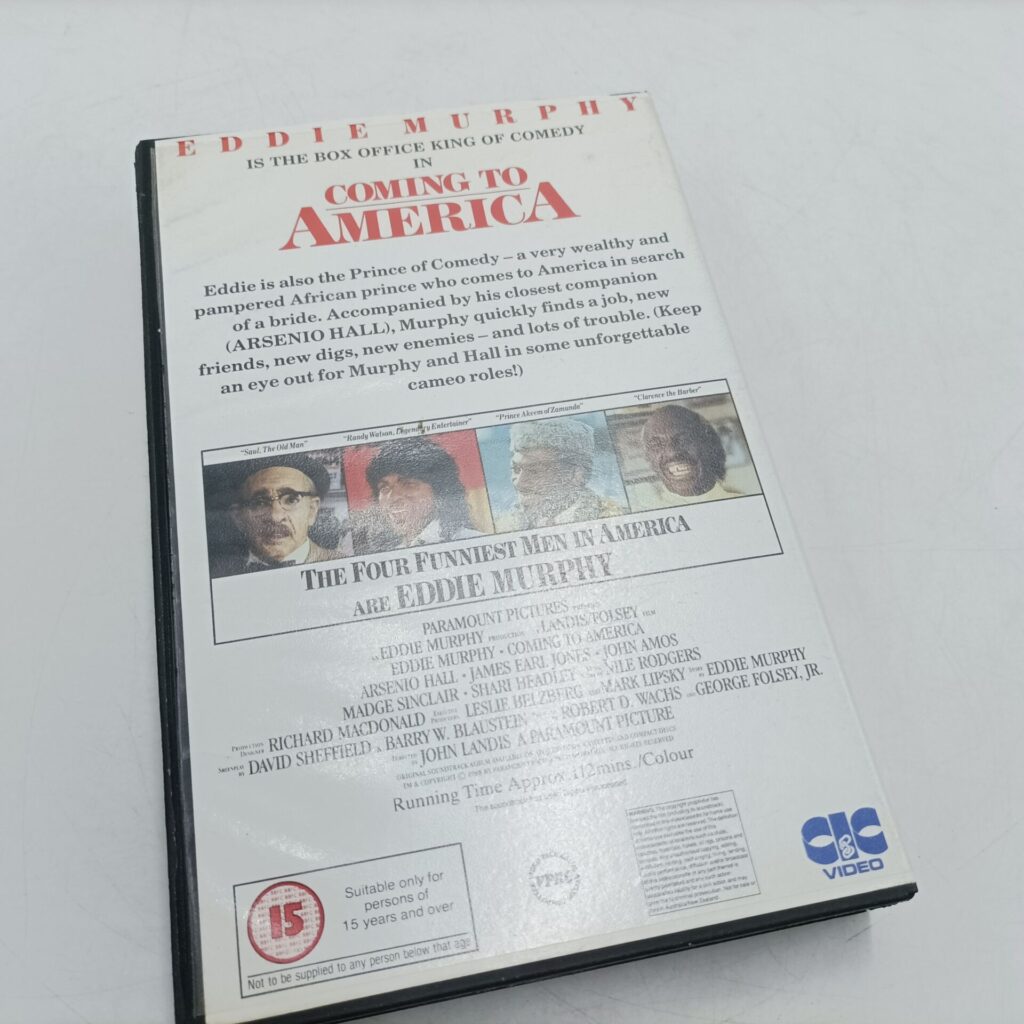 Coming to America (1988) Big Box VHS Video [G+] CIC | Eddie Murphy | Image 3