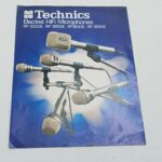 Vintage 1980's Technics Electret HiFi Microphones Sales Pamphlet [G] RP-3200E | Worn | Image 1