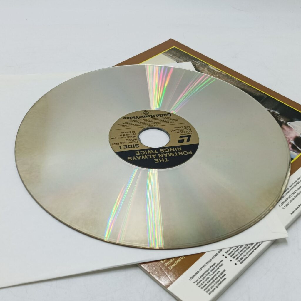 The Postman Always Rings Twice (1980) Pre-Cert Double Laserdisc [G+] Guild Home Video (Copy) | Image 4