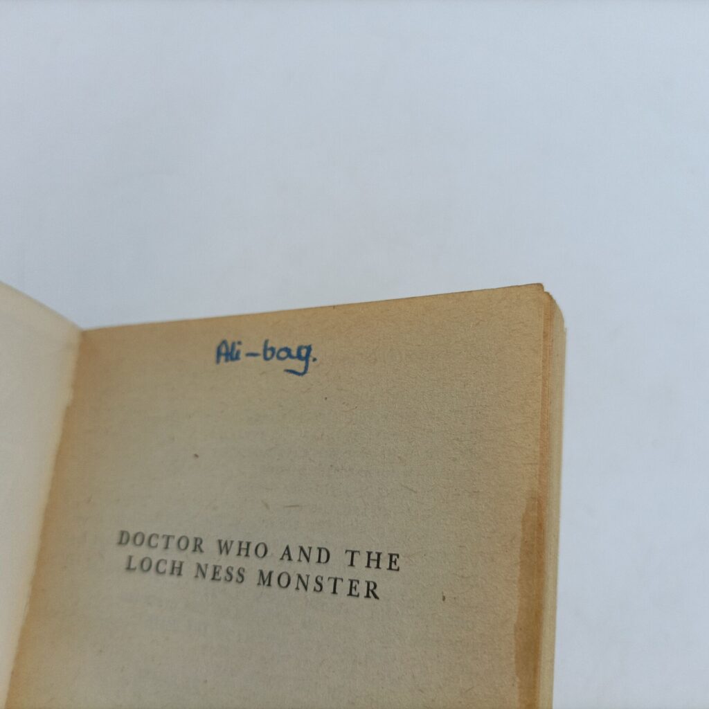 Doctor Who and the The Loch Ness Monster by Terrance Dicks (1980) 3rd Edition Target PB [G] | Image 4
