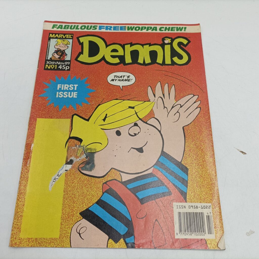 Vintage 'Dennis' Comic #1 November, 1989 [VG+] Marvel Comics UK | Dennis Mitchell | Image 1