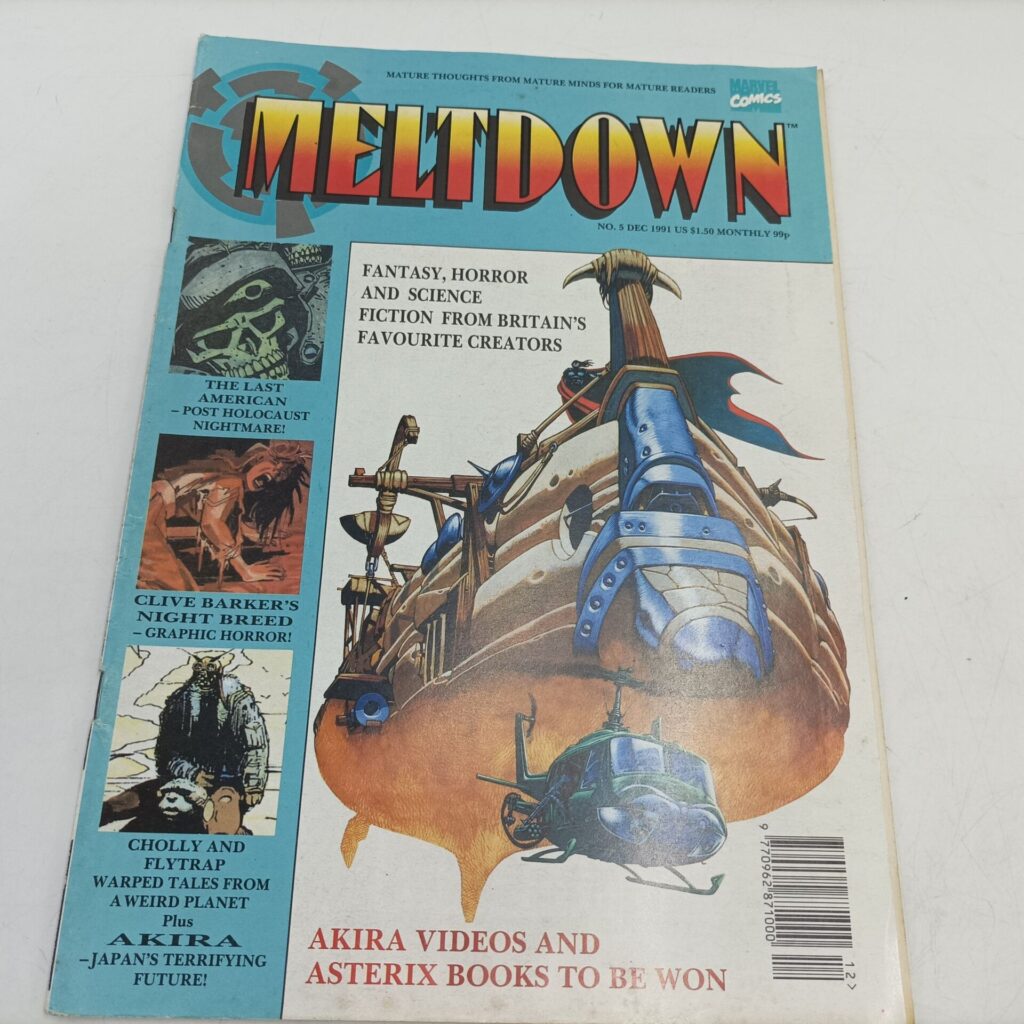 Vintage MELTDOWN Monthly Comic Mag #5 Dec. 1991 [G+] UK Marvel Comics | Akira | Image 1