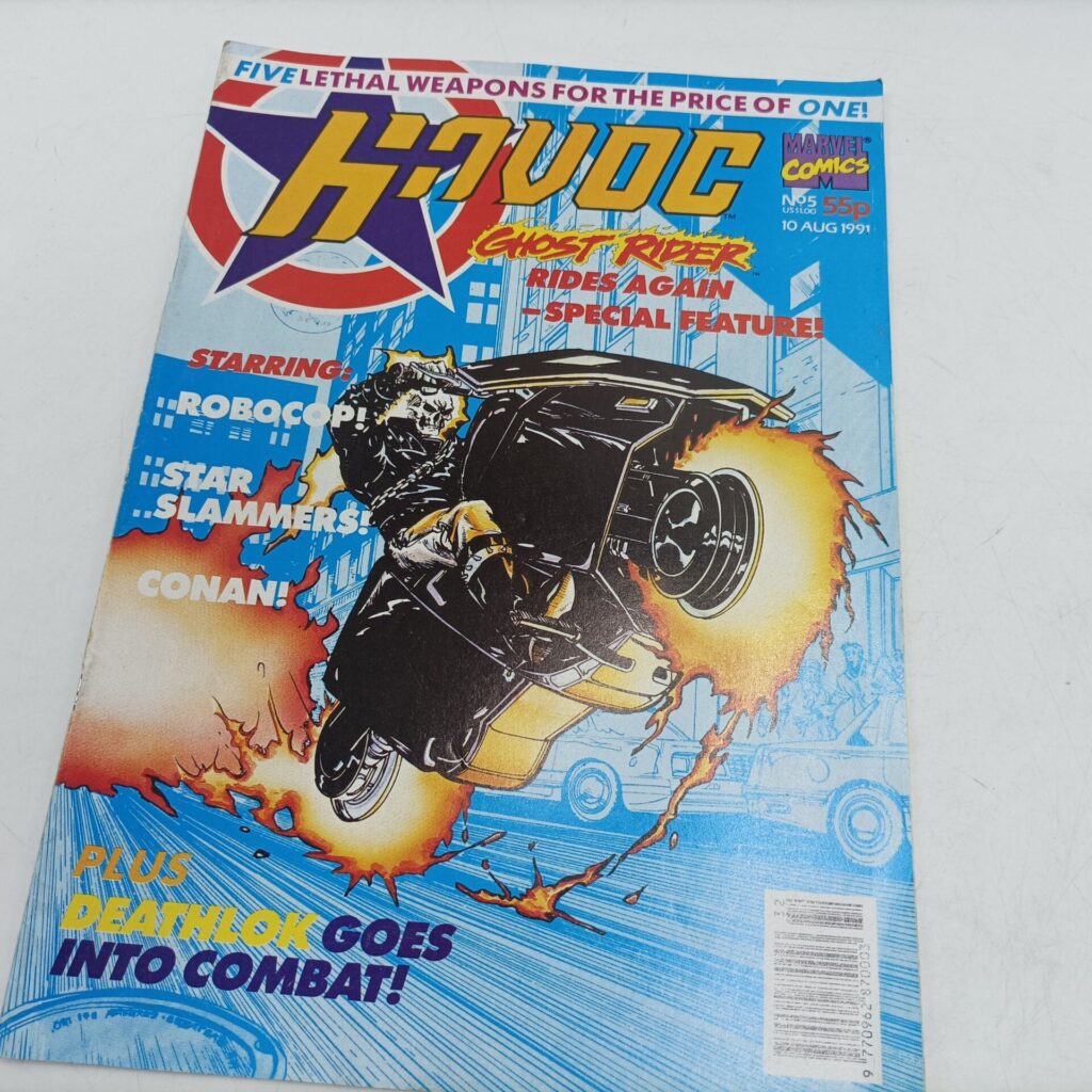 HAVOC Comic #5 10th August, 1991 [G+] Marvel Comics UK | Ghost Rider / Robocop | Image 1