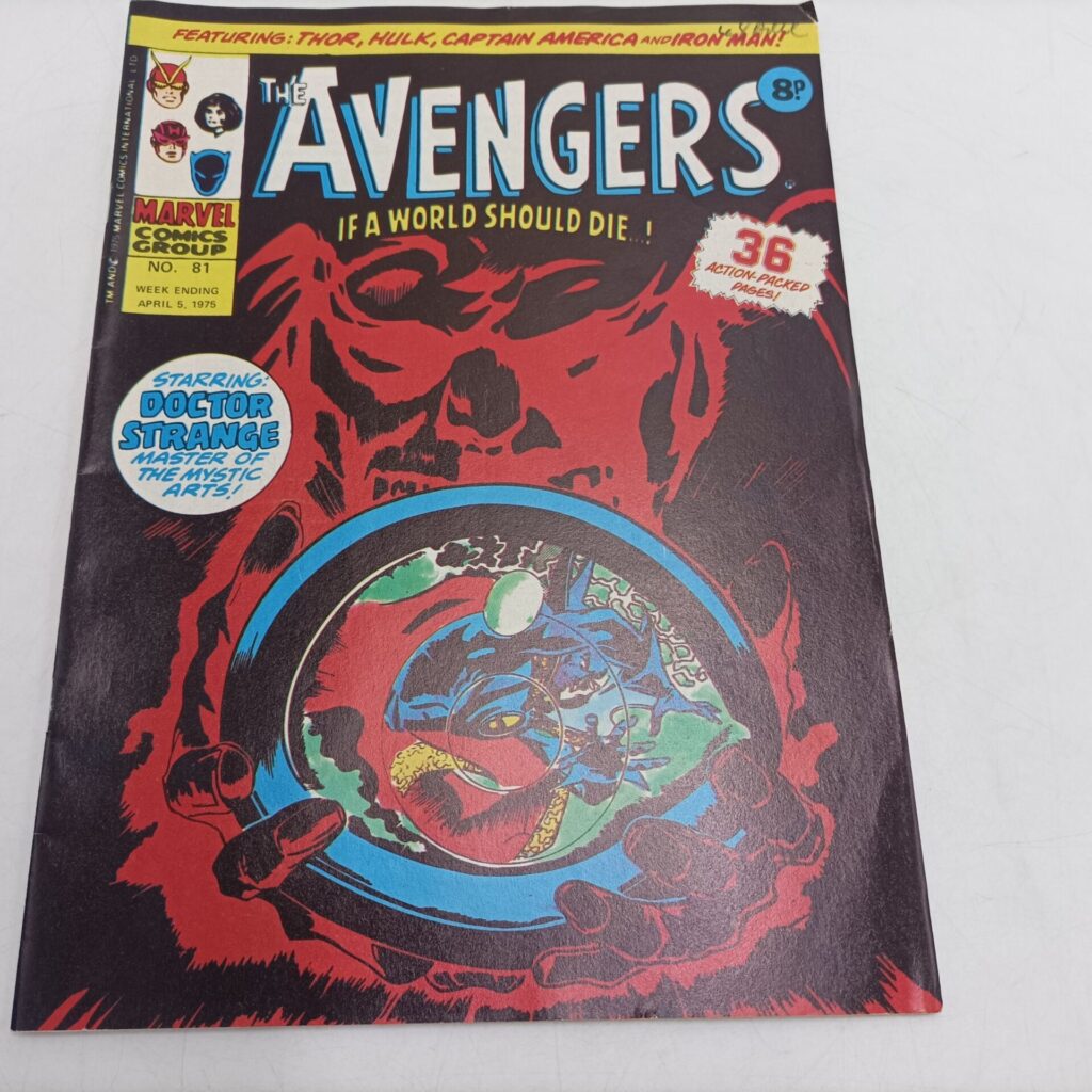 The Avengers Comic #81 April 5th 1975 [G+] Doctor Strange, Hulk & Iron Man | UK Marvel | Image 1