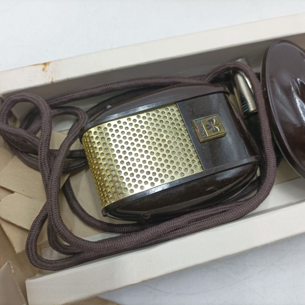1950's Vintage Boxed Grundig GDMIII Microphone & Stand [g+] 3 Pin Brown Bakelite | Image 3