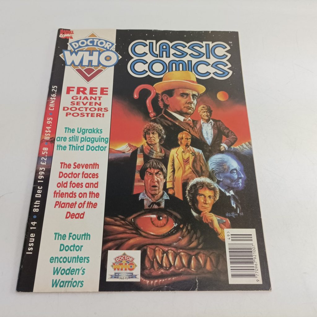 Doctor Who Classic Comics Magazine #14 (1993) Planet of the Dead [g+] Seven Doctors Poster | Image 1