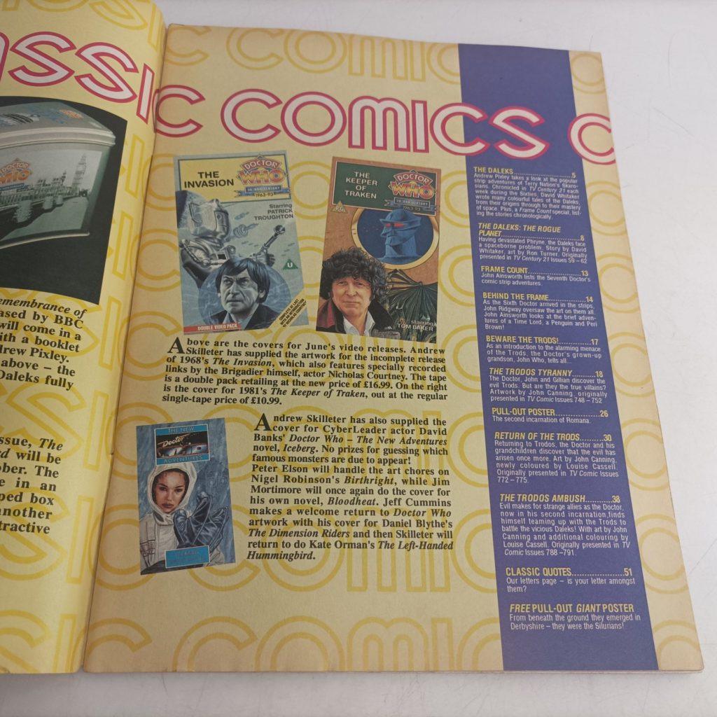 Doctor Who Classic Comics Magazine #8 (1993) TV Century 21 The Rogue Planet [G+] Poster | Image 2