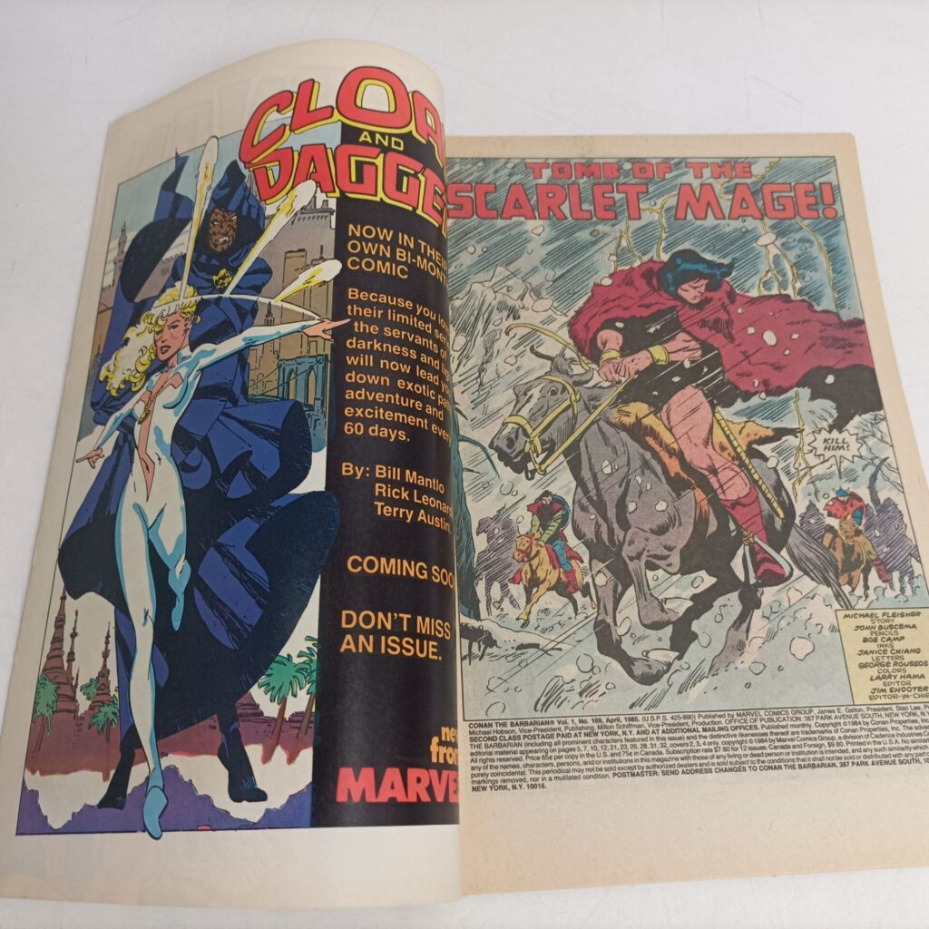 Marvel US 'Conan the Barbarian' Comic #169 April 1985 [G] Tomb of the Scarlet Mage! | Image 2