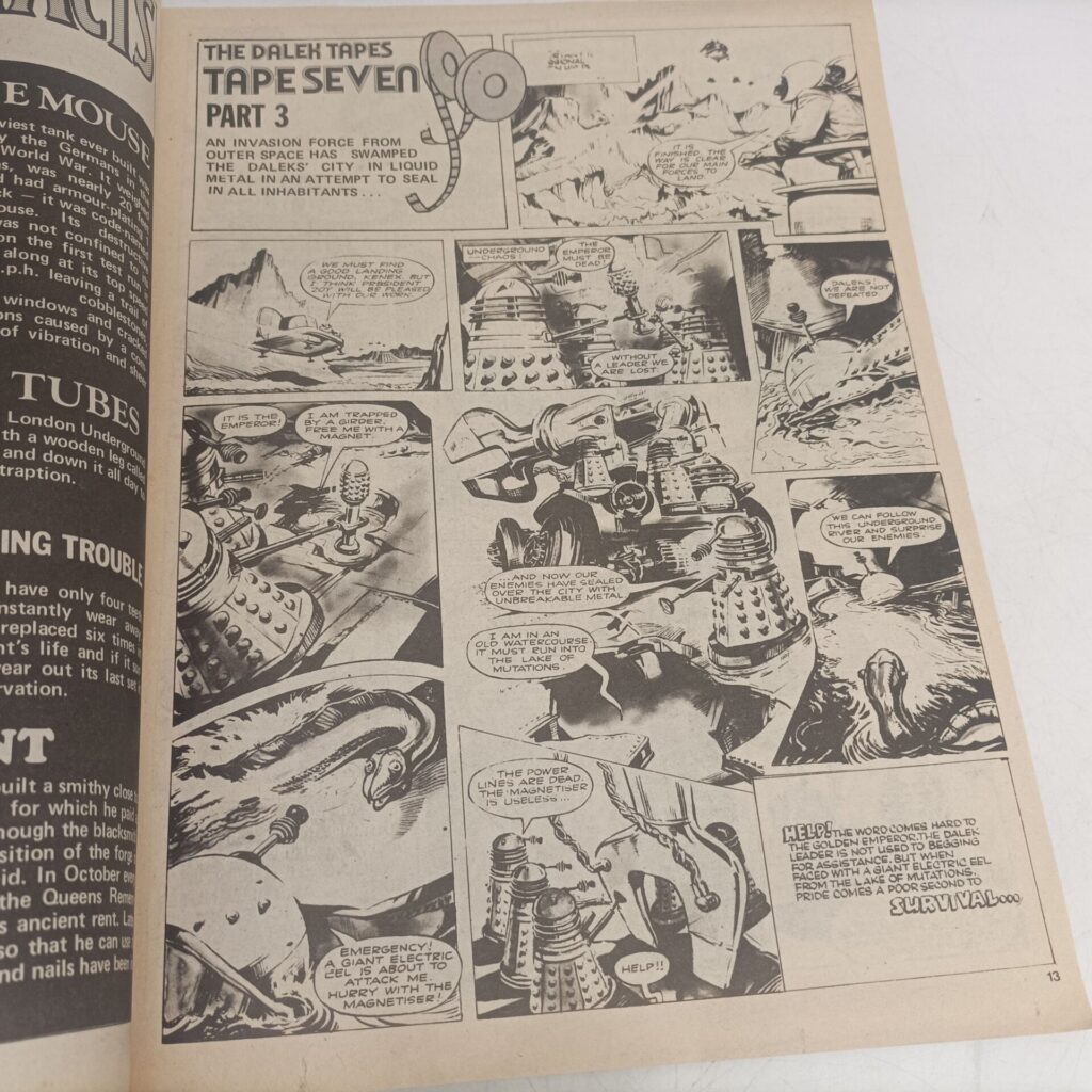Doctor Who Weekly Comic #42 July 31st 1980 Marvel UK [G+] The Dalek Tapes | Image 4